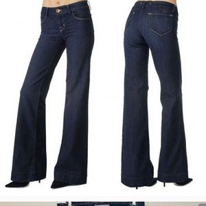 j brand Monroe flare mid rise dark rinse